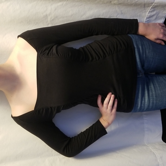 The Limited Black 3/4 Sleeve Off the Shoulder Top - Picture 1 of 7